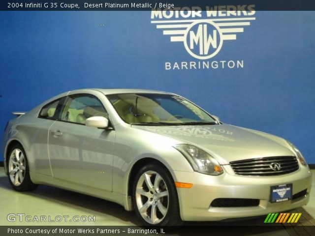 2004 Infiniti G 35 Coupe in Desert Platinum Metallic