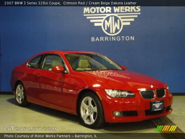 2007 BMW 3 Series 328xi Coupe in Crimson Red