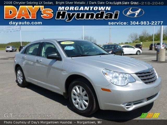 2008 Chrysler Sebring LX Sedan in Bright Silver Metallic