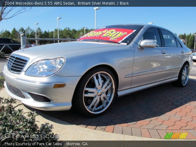 2004 Mercedes-Benz S 55 AMG Sedan in Brilliant Silver Metallic