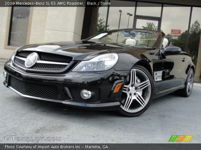 2009 Mercedes-Benz SL 63 AMG Roadster in Black