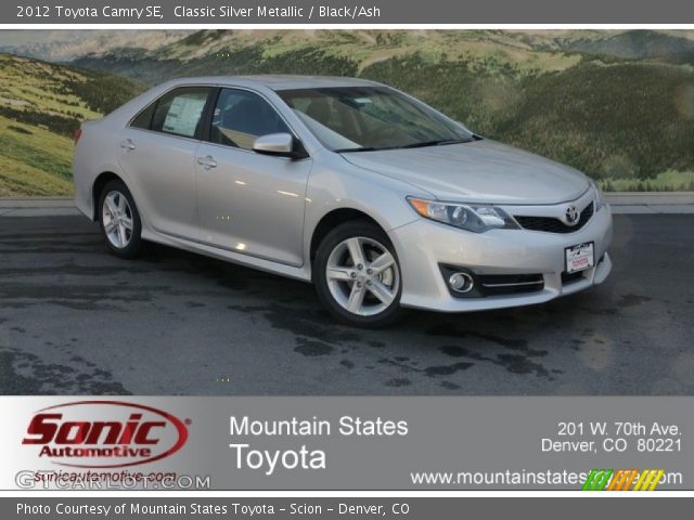 2012 Toyota Camry SE in Classic Silver Metallic