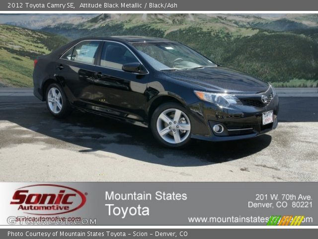 2012 Toyota Camry SE in Attitude Black Metallic