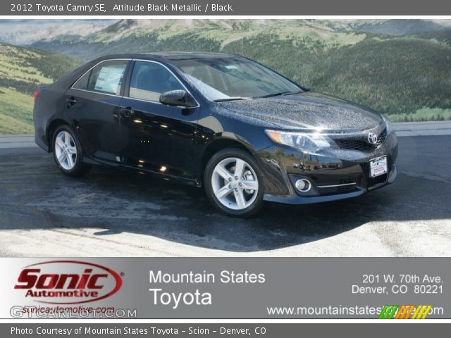 2012 Toyota Camry SE in Attitude Black Metallic