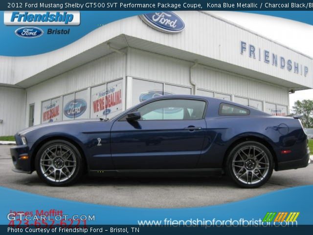 2012 Ford Mustang Shelby GT500 SVT Performance Package Coupe in Kona Blue Metallic