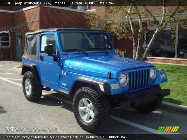 2003 Jeep Wrangler X 4x4 in Intense Blue Pearl