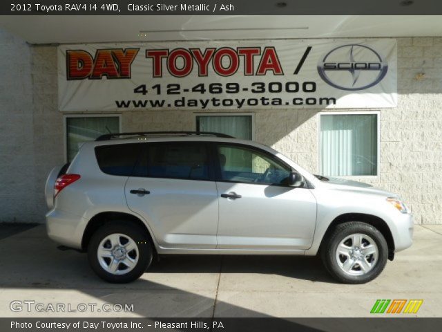 2012 Toyota RAV4 I4 4WD in Classic Silver Metallic