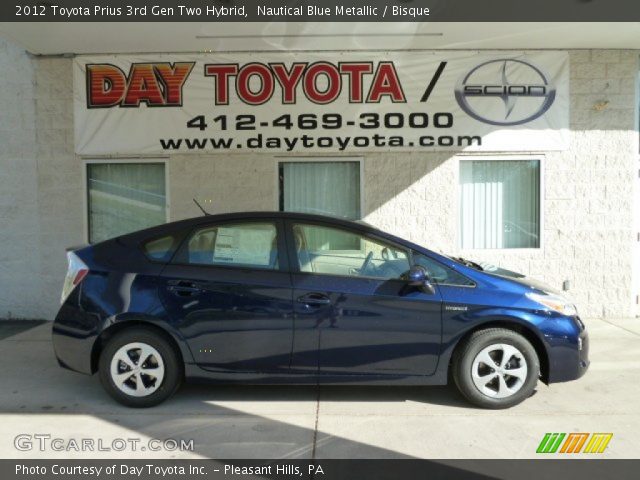 2012 Toyota Prius 3rd Gen Two Hybrid in Nautical Blue Metallic