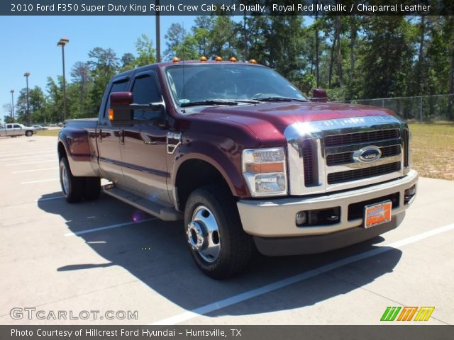 2010 Ford F350 Super Duty King Ranch Crew Cab 4x4 Dually in Royal Red Metallic