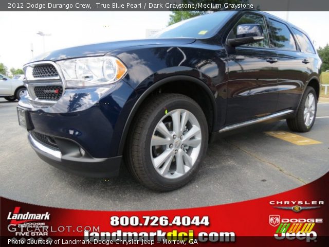 2012 Dodge Durango Crew in True Blue Pearl