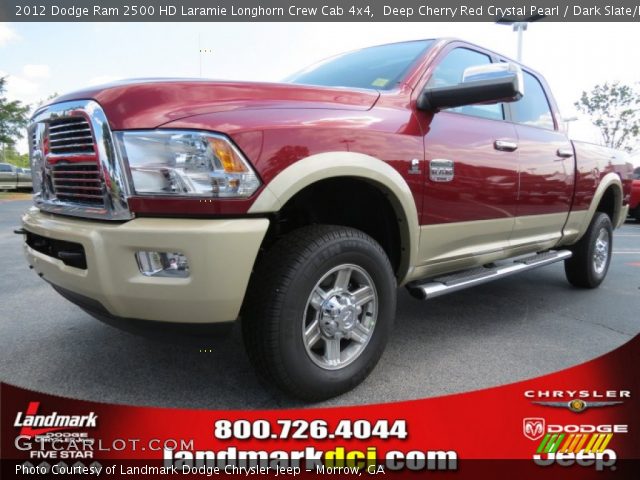 2012 Dodge Ram 2500 HD Laramie Longhorn Crew Cab 4x4 in Deep Cherry Red Crystal Pearl
