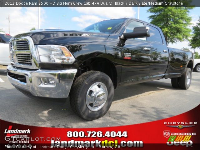 2012 Dodge Ram 3500 HD Big Horn Crew Cab 4x4 Dually in Black