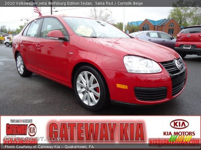 2010 Volkswagen Jetta Wolfsburg Edition Sedan in Salsa Red