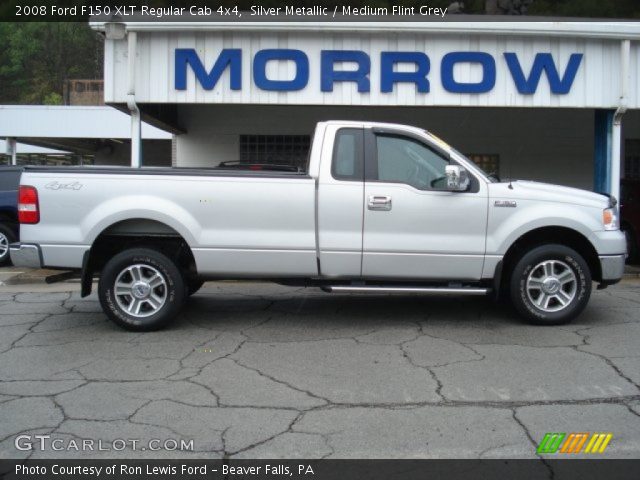 2008 Ford F150 XLT Regular Cab 4x4 in Silver Metallic