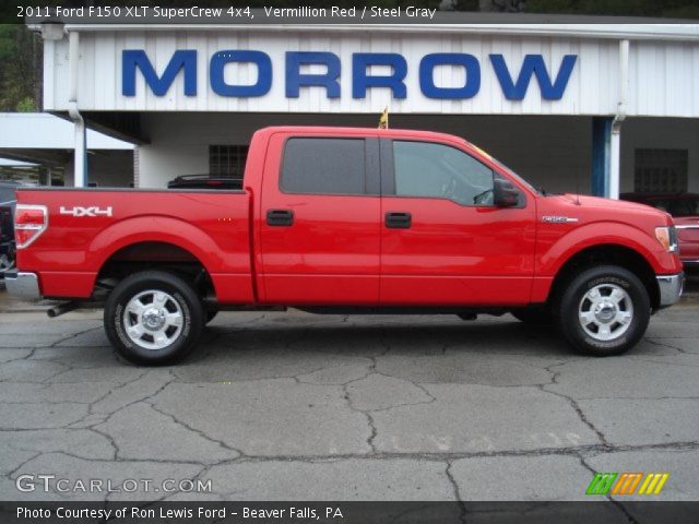 2011 Ford F150 XLT SuperCrew 4x4 in Vermillion Red