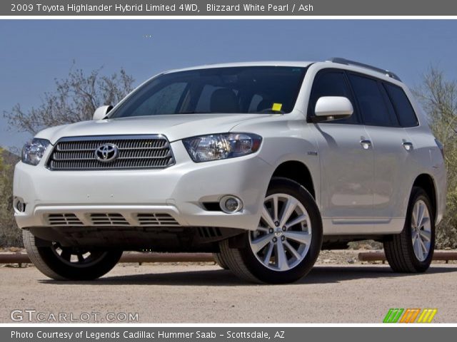 2009 Toyota Highlander Hybrid Limited 4WD in Blizzard White Pearl