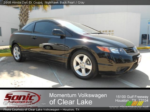 2008 Honda Civic EX Coupe in Nighthawk Black Pearl