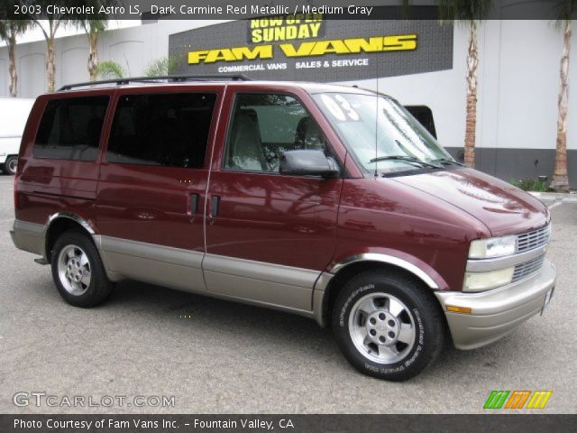 2003 Chevrolet Astro LS in Dark Carmine Red Metallic