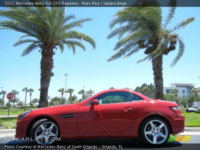 2012 Mercedes-Benz SLK 350 Roadster in Mars Red