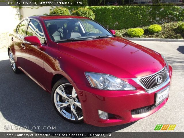 2010 Lexus IS 250 in Matador Red Mica