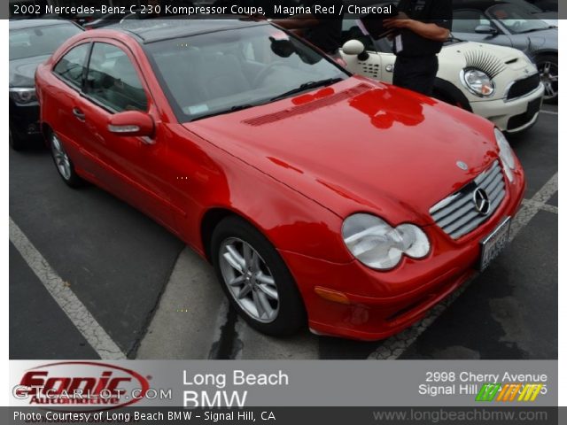 2002 Mercedes-Benz C 230 Kompressor Coupe in Magma Red