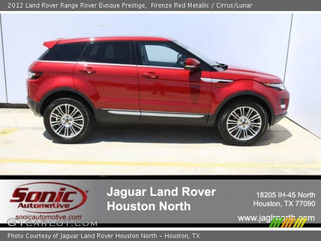 2012 Land Rover Range Rover Evoque Prestige in Firenze Red Metallic