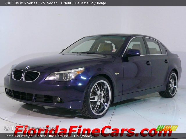 2005 BMW 5 Series 525i Sedan in Orient Blue Metallic
