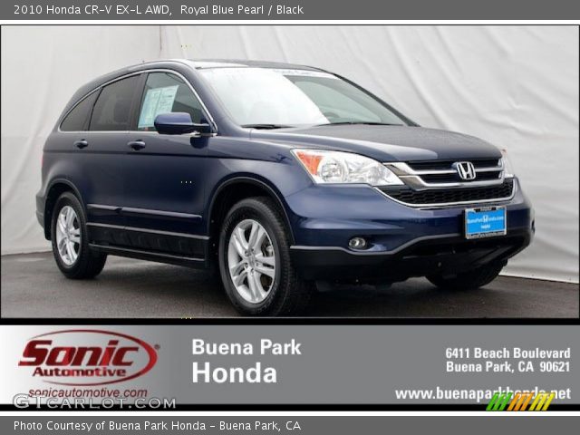 2010 Honda CR-V EX-L AWD in Royal Blue Pearl