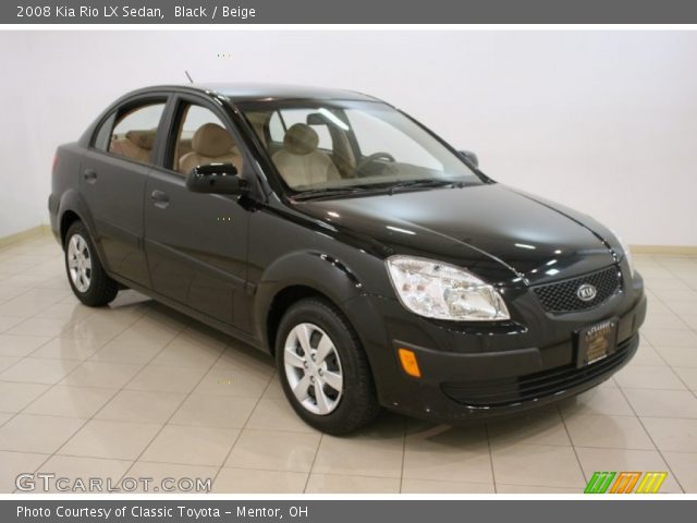 2008 Kia Rio LX Sedan in Black