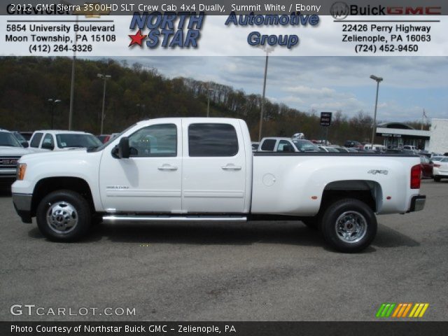 2012 GMC Sierra 3500HD SLT Crew Cab 4x4 Dually in Summit White