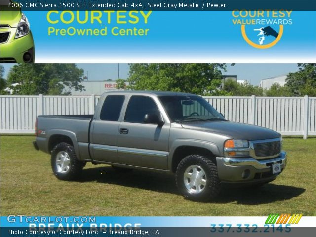 2006 GMC Sierra 1500 SLT Extended Cab 4x4 in Steel Gray Metallic