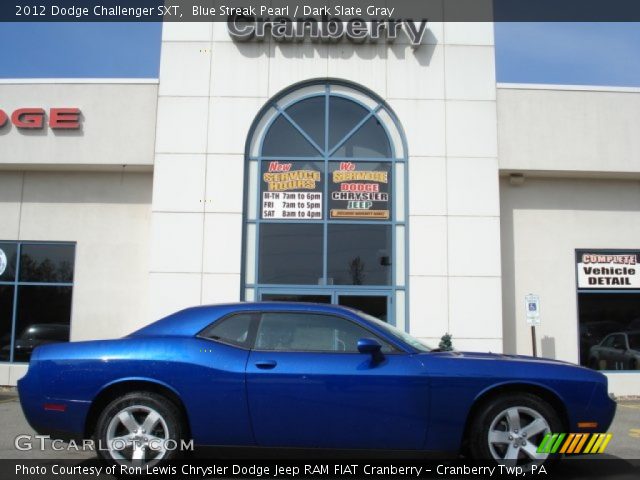 2012 Dodge Challenger SXT in Blue Streak Pearl