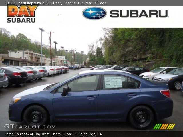 2012 Subaru Impreza 2.0i 4 Door in Marine Blue Pearl