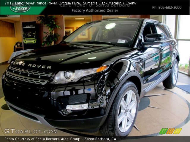 2012 Land Rover Range Rover Evoque Pure in Sumatra Black Metallic