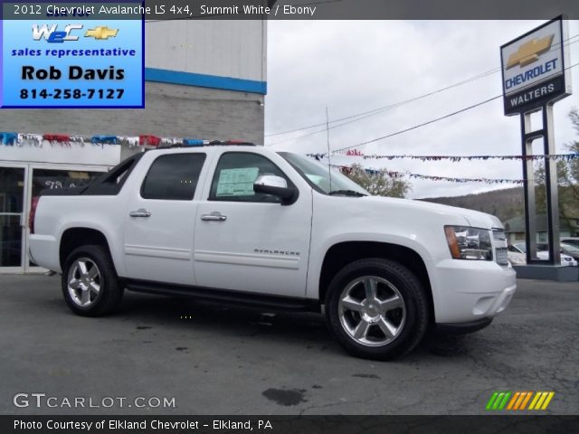 2012 Chevrolet Avalanche LS 4x4 in Summit White