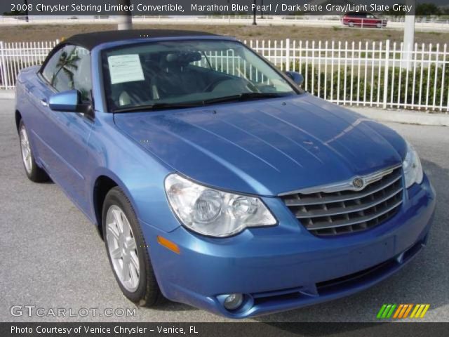 2008 Chrysler Sebring Limited Convertible in Marathon Blue Pearl
