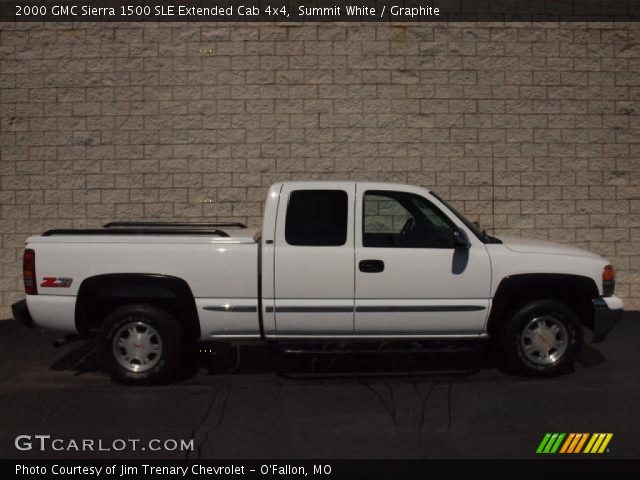 2000 GMC Sierra 1500 SLE Extended Cab 4x4 in Summit White