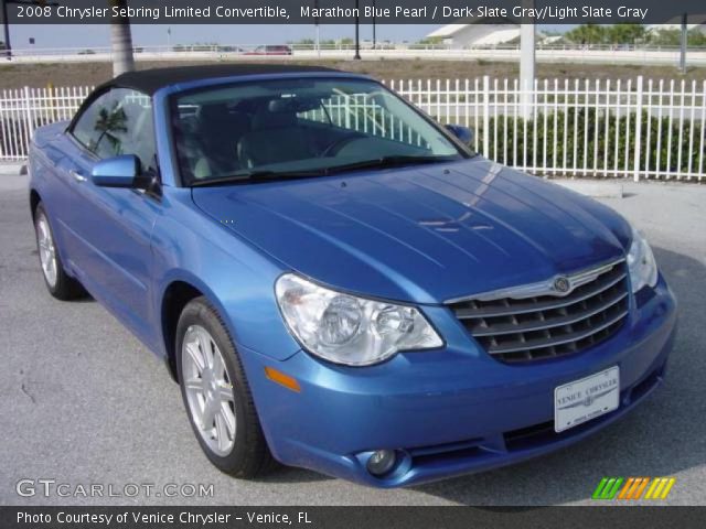 2008 Chrysler Sebring Limited Convertible in Marathon Blue Pearl