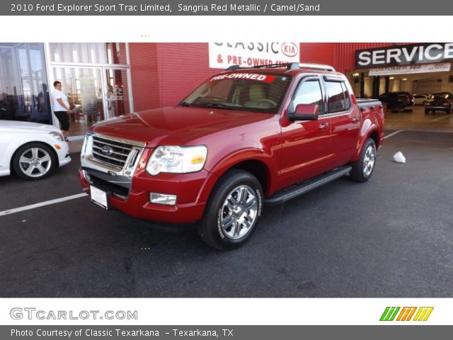 2010 Ford Explorer Sport Trac Limited in Sangria Red Metallic