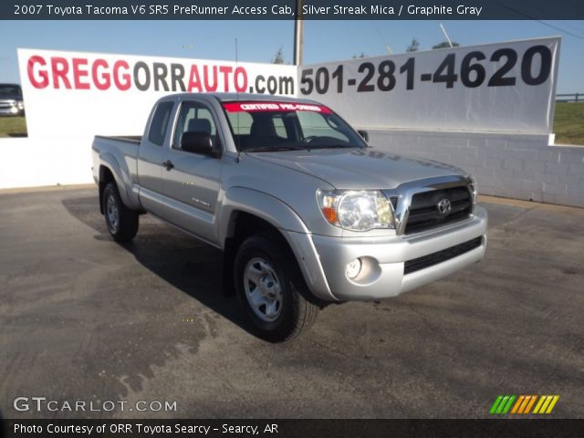 2007 Toyota Tacoma V6 SR5 PreRunner Access Cab in Silver Streak Mica