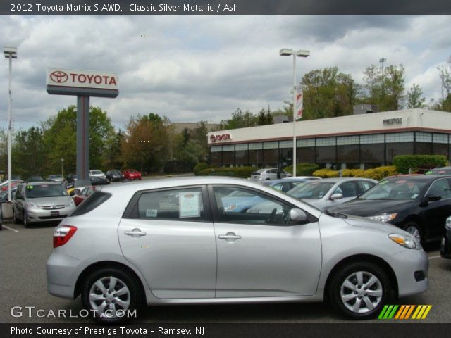 2012 Toyota Matrix S AWD in Classic Silver Metallic