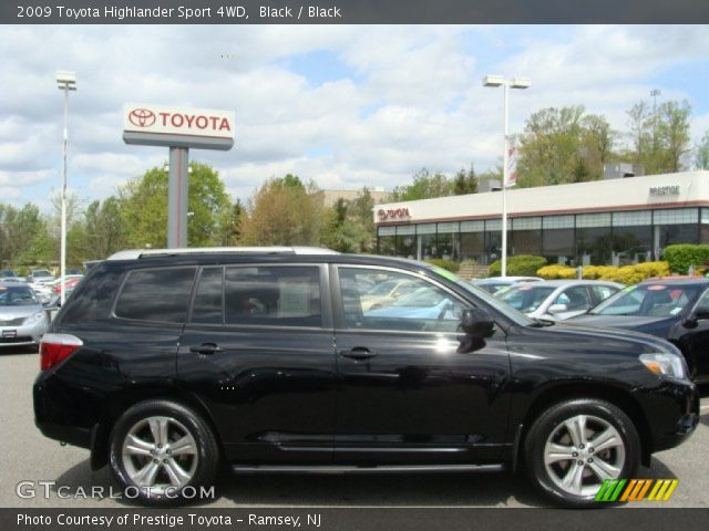 2009 Toyota Highlander Sport 4WD in Black