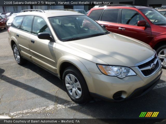 2008 Subaru Outback 2.5i Wagon in Harvest Gold Metallic