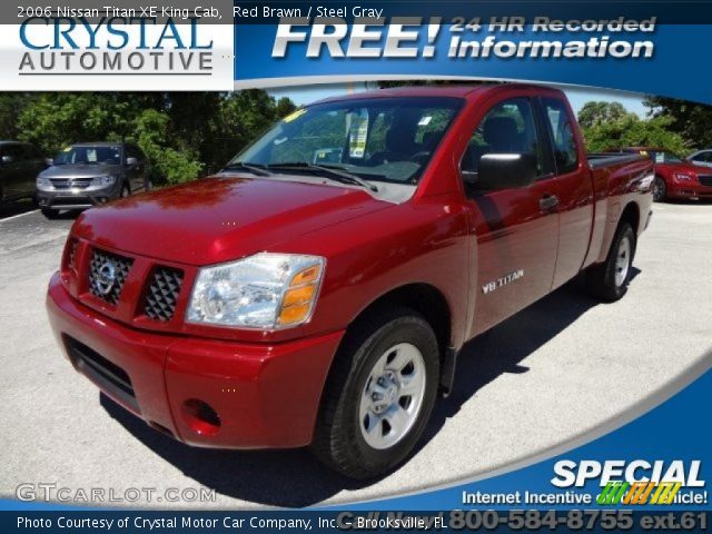 2006 Nissan Titan XE King Cab in Red Brawn