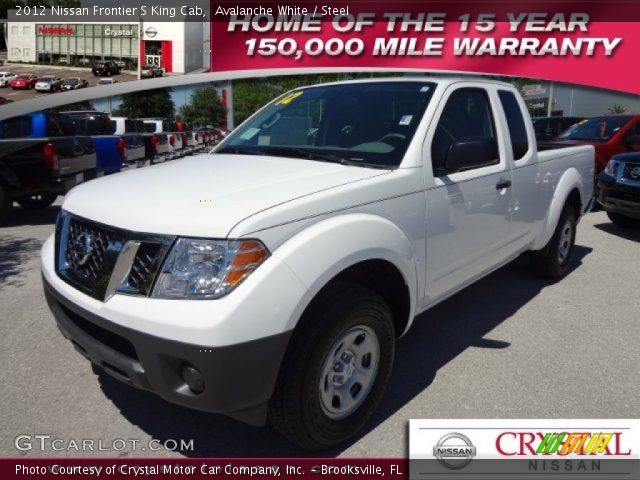 2012 Nissan Frontier S King Cab in Avalanche White