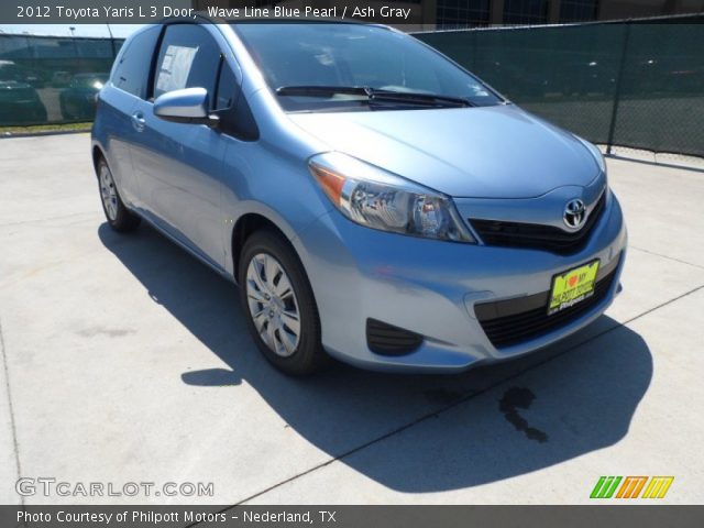 2012 Toyota Yaris L 3 Door in Wave Line Blue Pearl