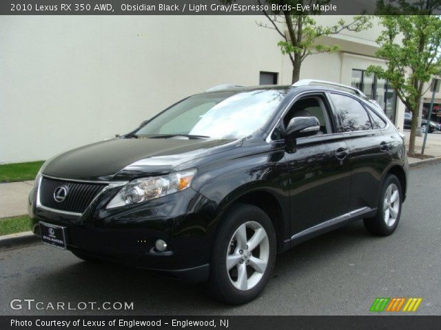 2010 Lexus RX 350 AWD in Obsidian Black