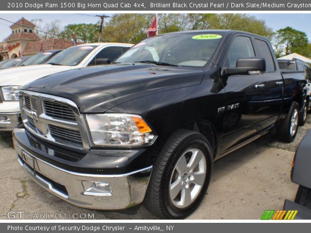 2010 Dodge Ram 1500 Big Horn Quad Cab 4x4 in Brilliant Black Crystal Pearl