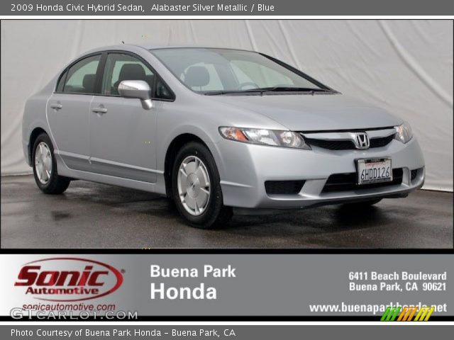 2009 Honda Civic Hybrid Sedan in Alabaster Silver Metallic