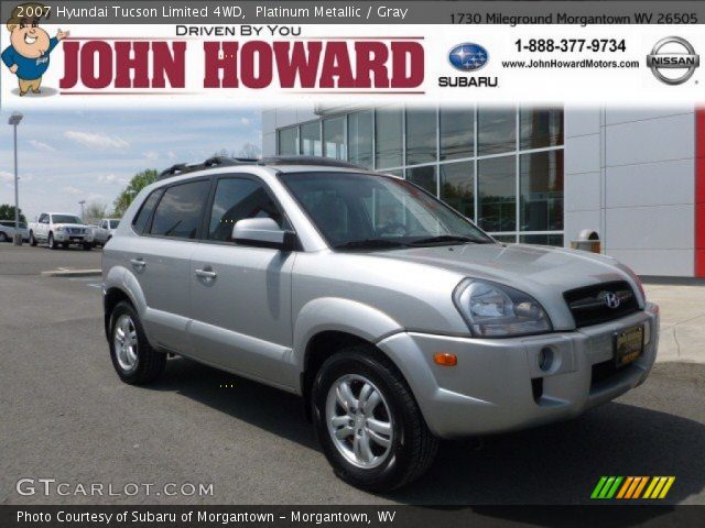 2007 Hyundai Tucson Limited 4WD in Platinum Metallic